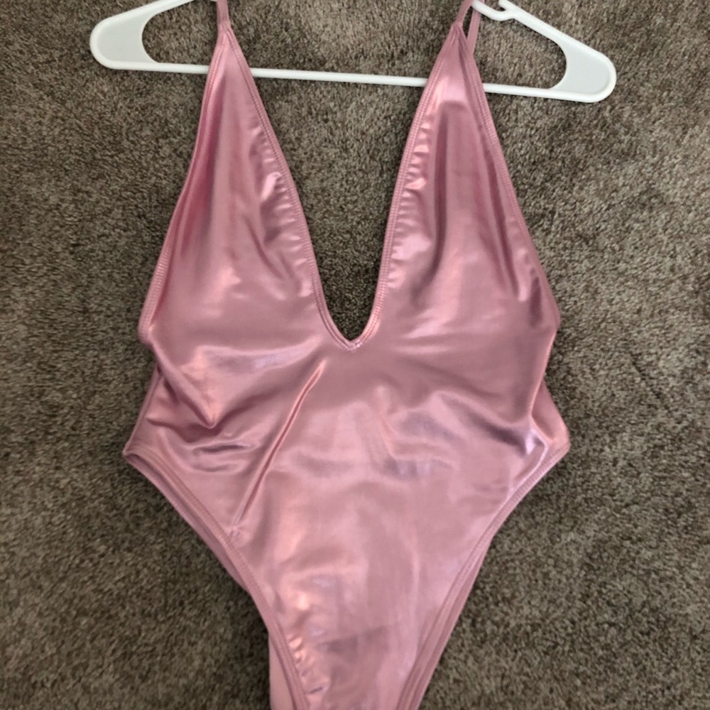 Shiny Mauve One Piece Swimsuit F21